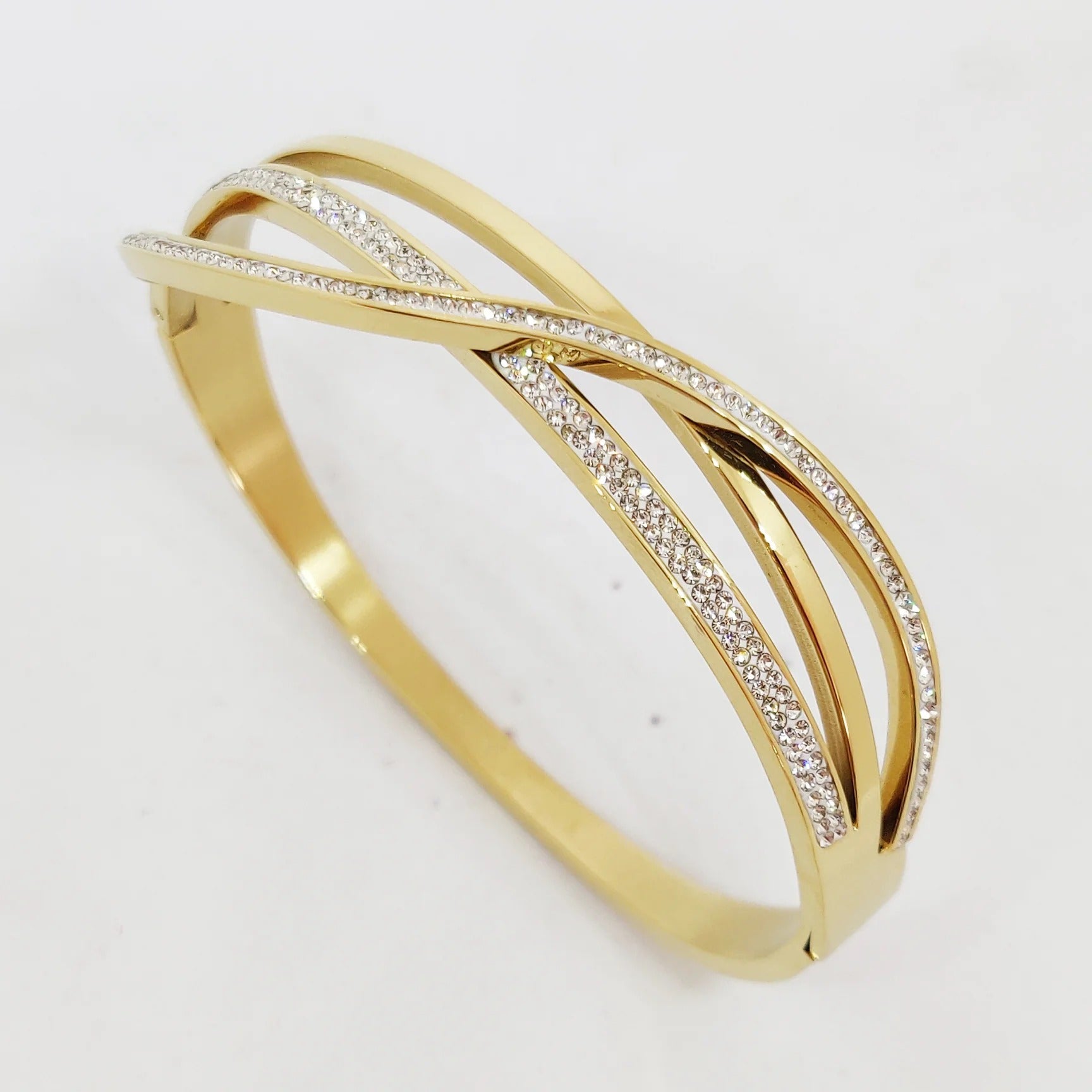 Double-Twist Layered Bracelet