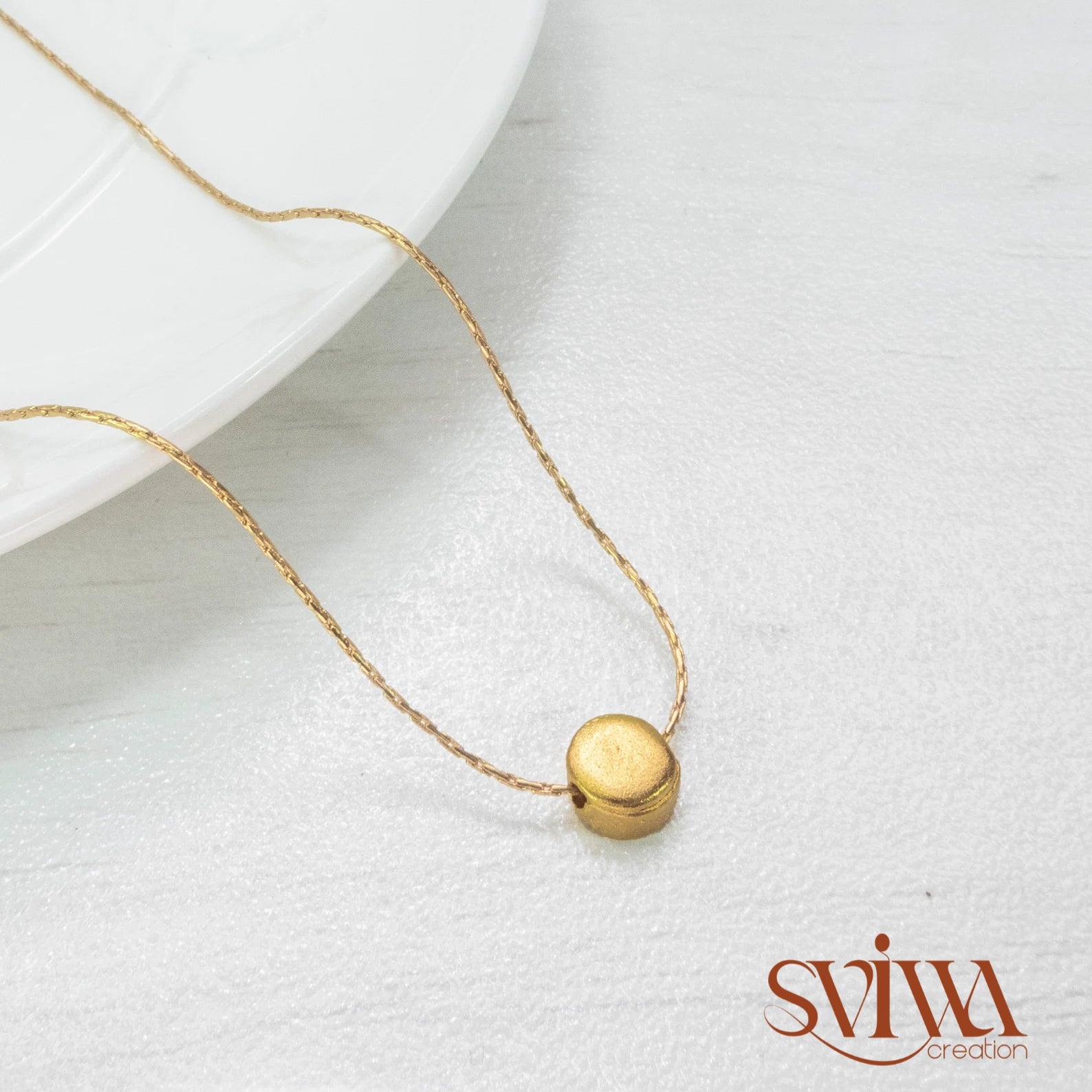 Mini Gold Bead Necklace