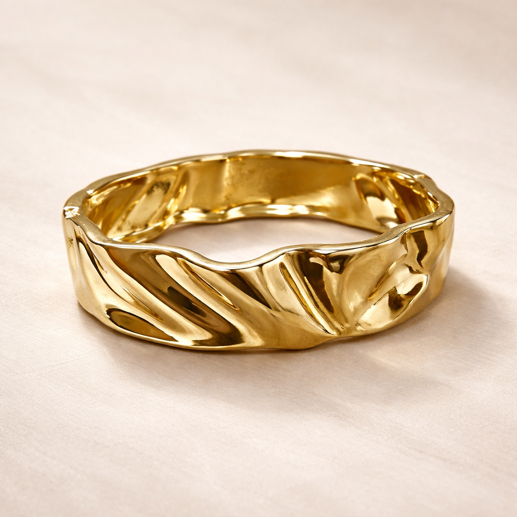 Geometric Cutout Cuff Bracelet