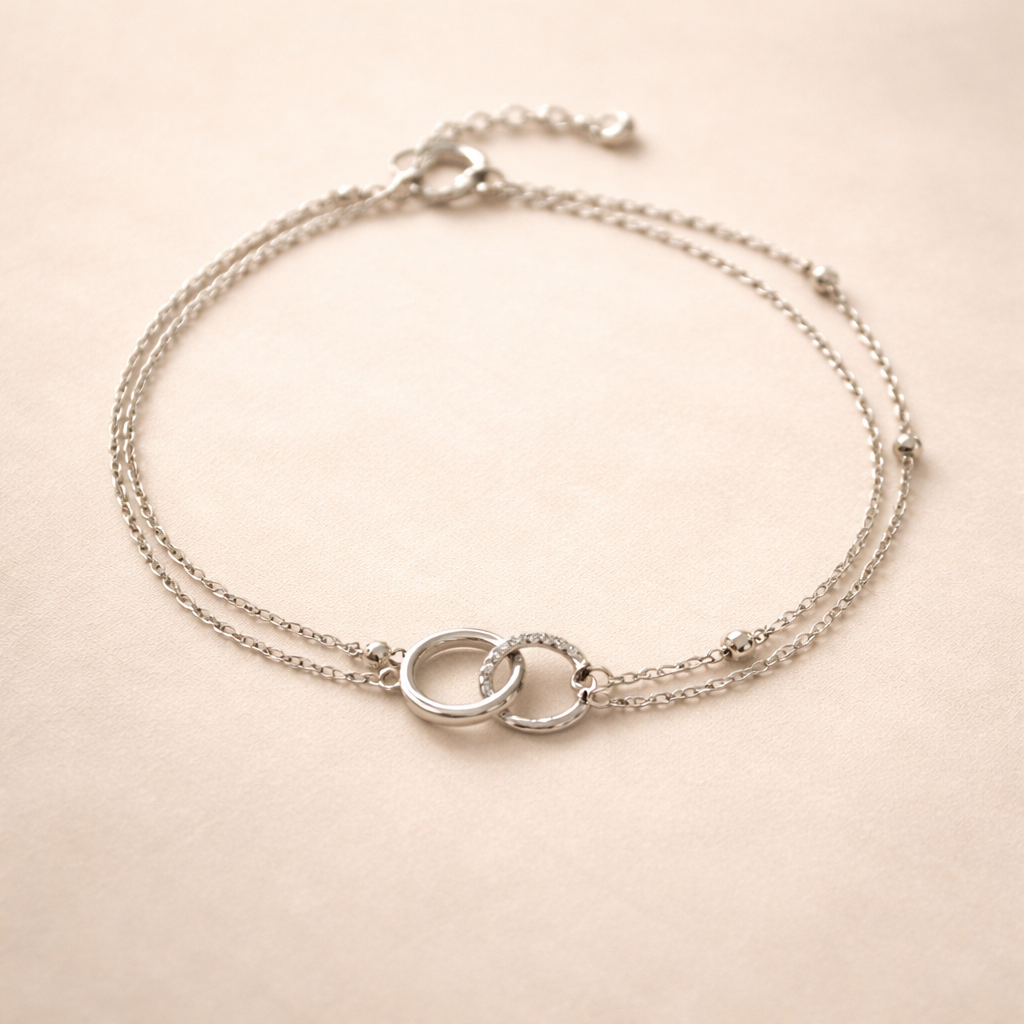 Interlocking Circle Chain Bracelet