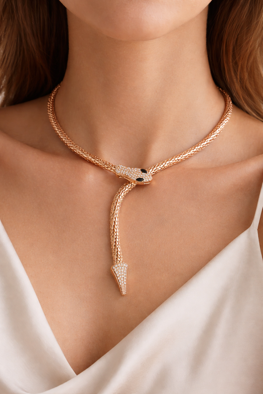 Crystal Snake Necklace