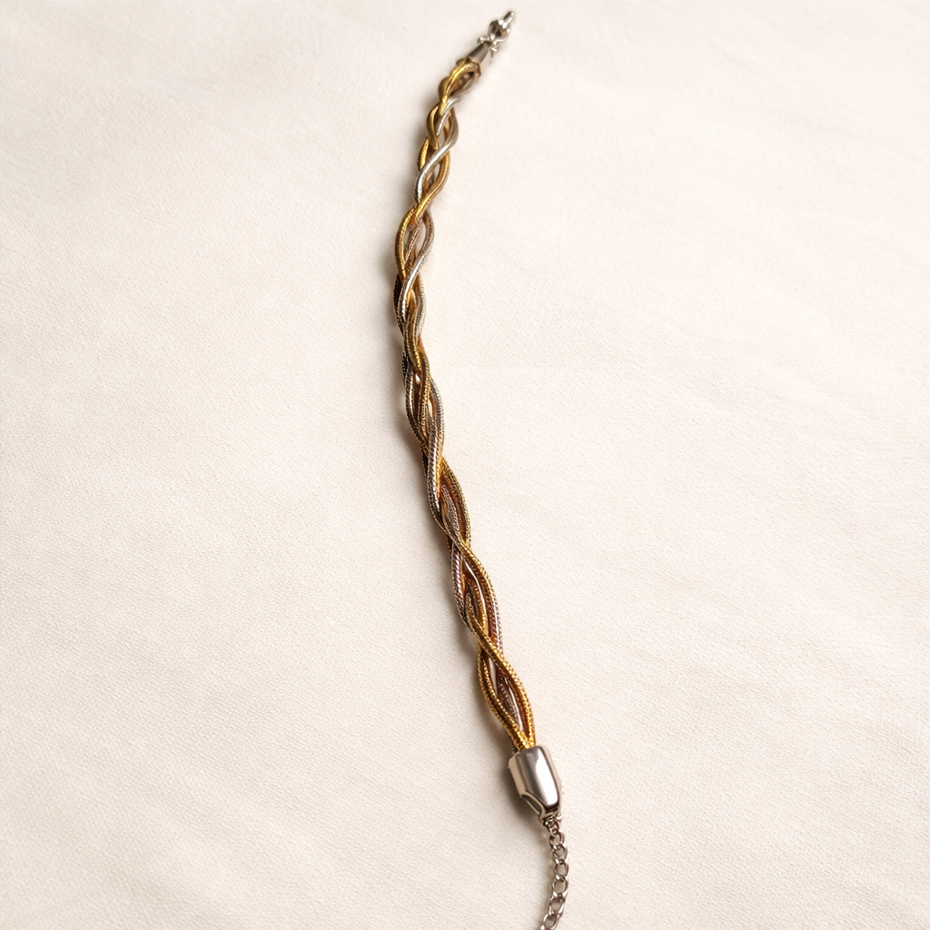 Twisted Multi-Strand Mesh Bracelet