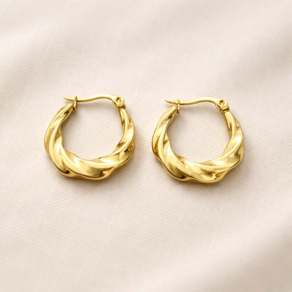 Twisted Hoop Earrings