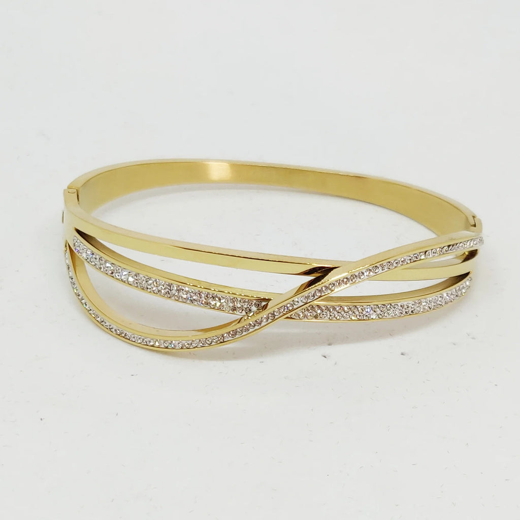 Double-Twist Layered Bracelet