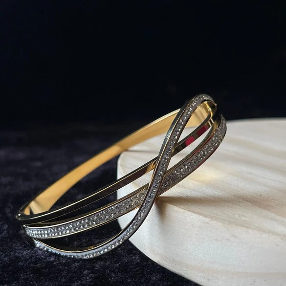 Double-Twist Layered Bracelet