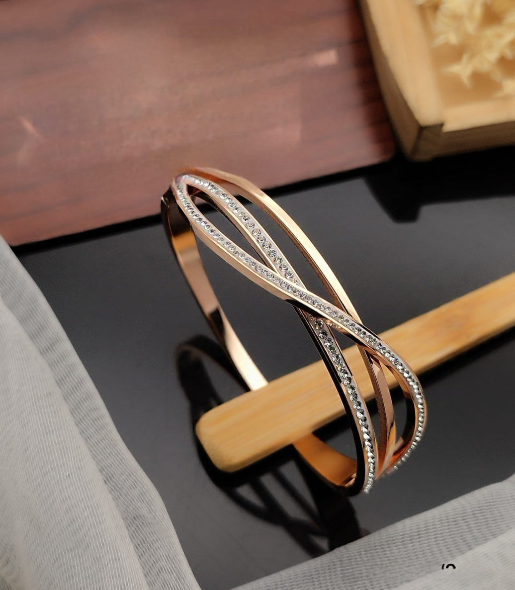 Double-Twist Layered Bracelet