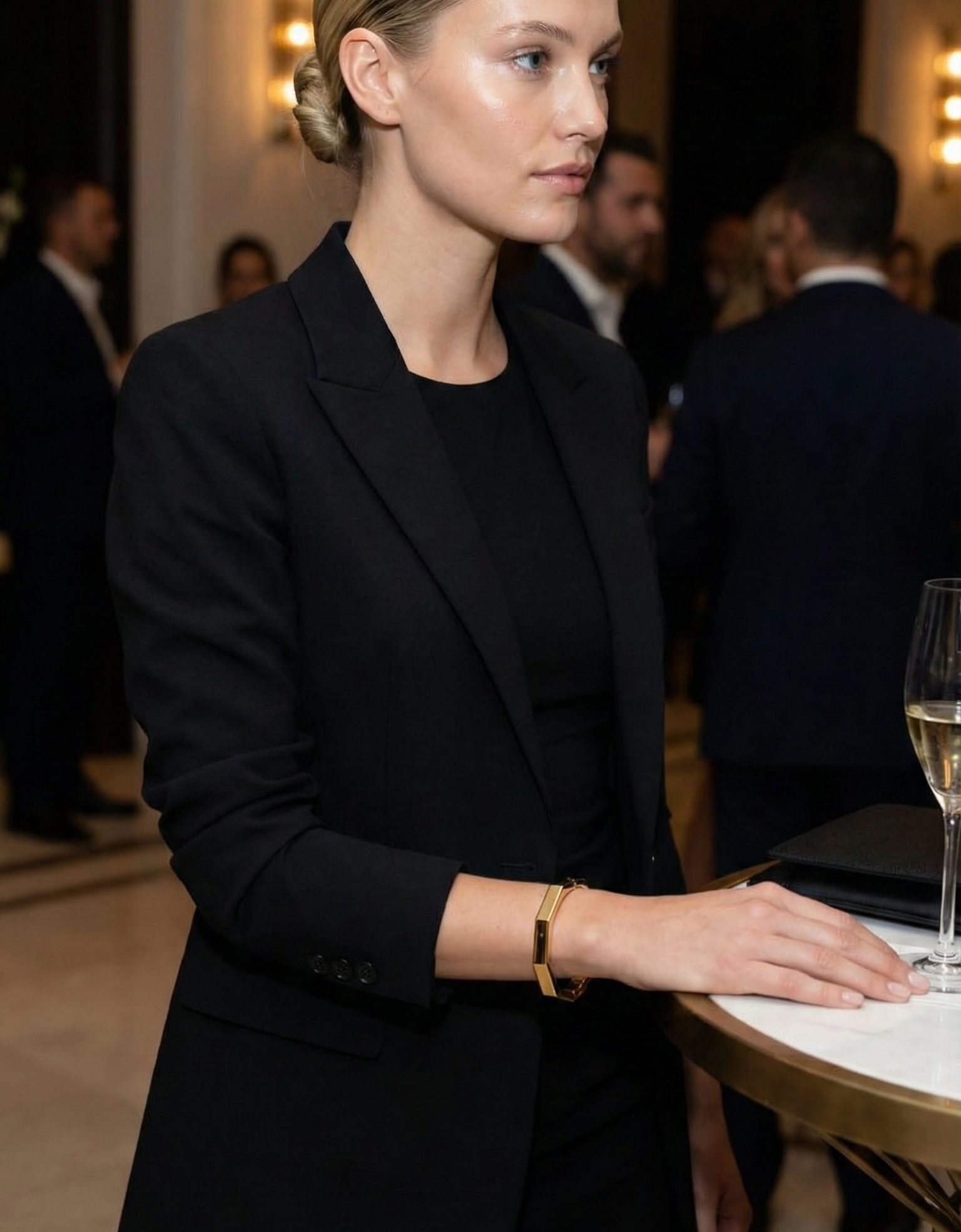 Geometric Hexagon Bangle