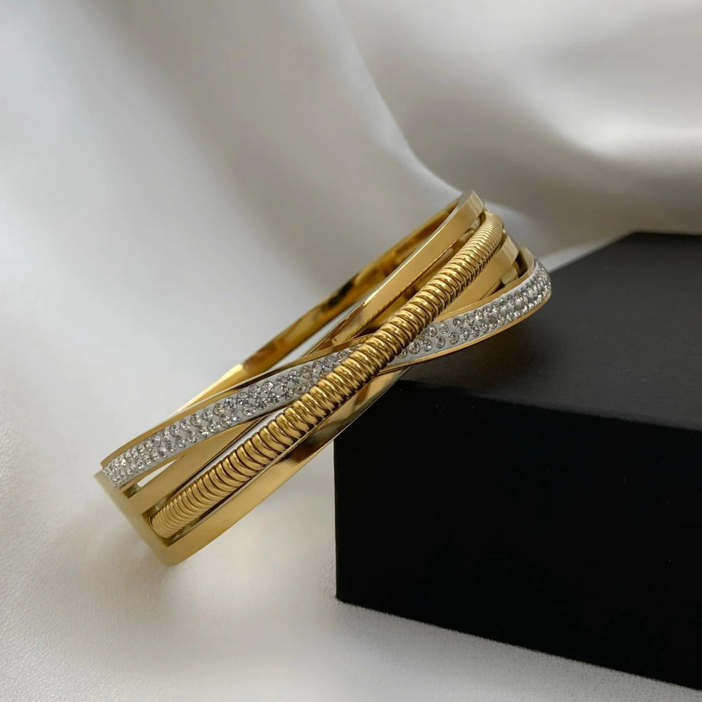 Dual-Twist Textured Bracelet