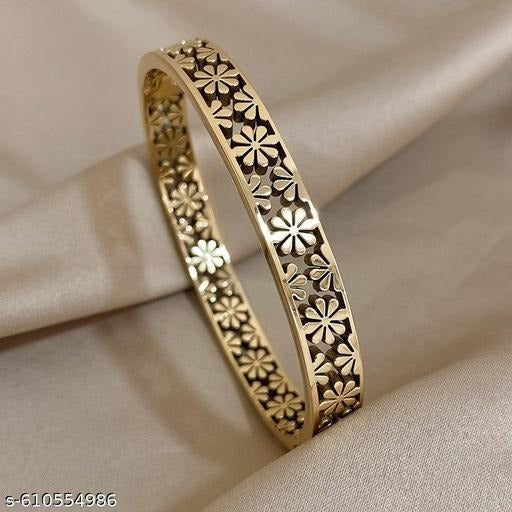 Floral Cutwork Shiny Bangle