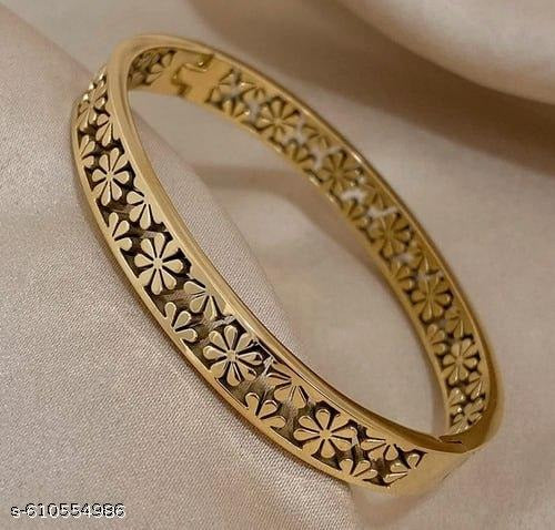 Floral Cutwork Shiny Bangle