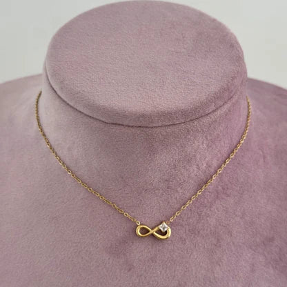 Infinity Figure Shiny Necklace
