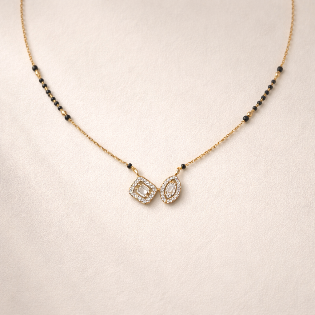 Crystal Charm Mangalsutra