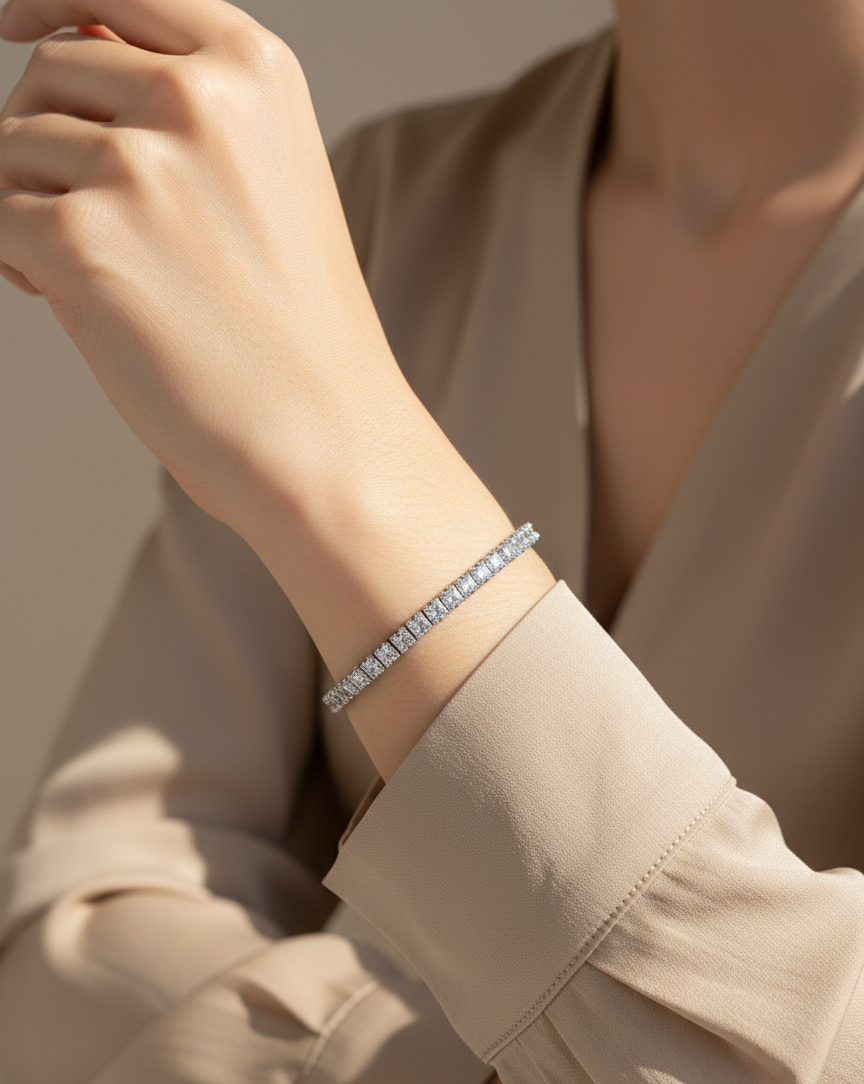 Elegant Crystal Tennis Bracelet