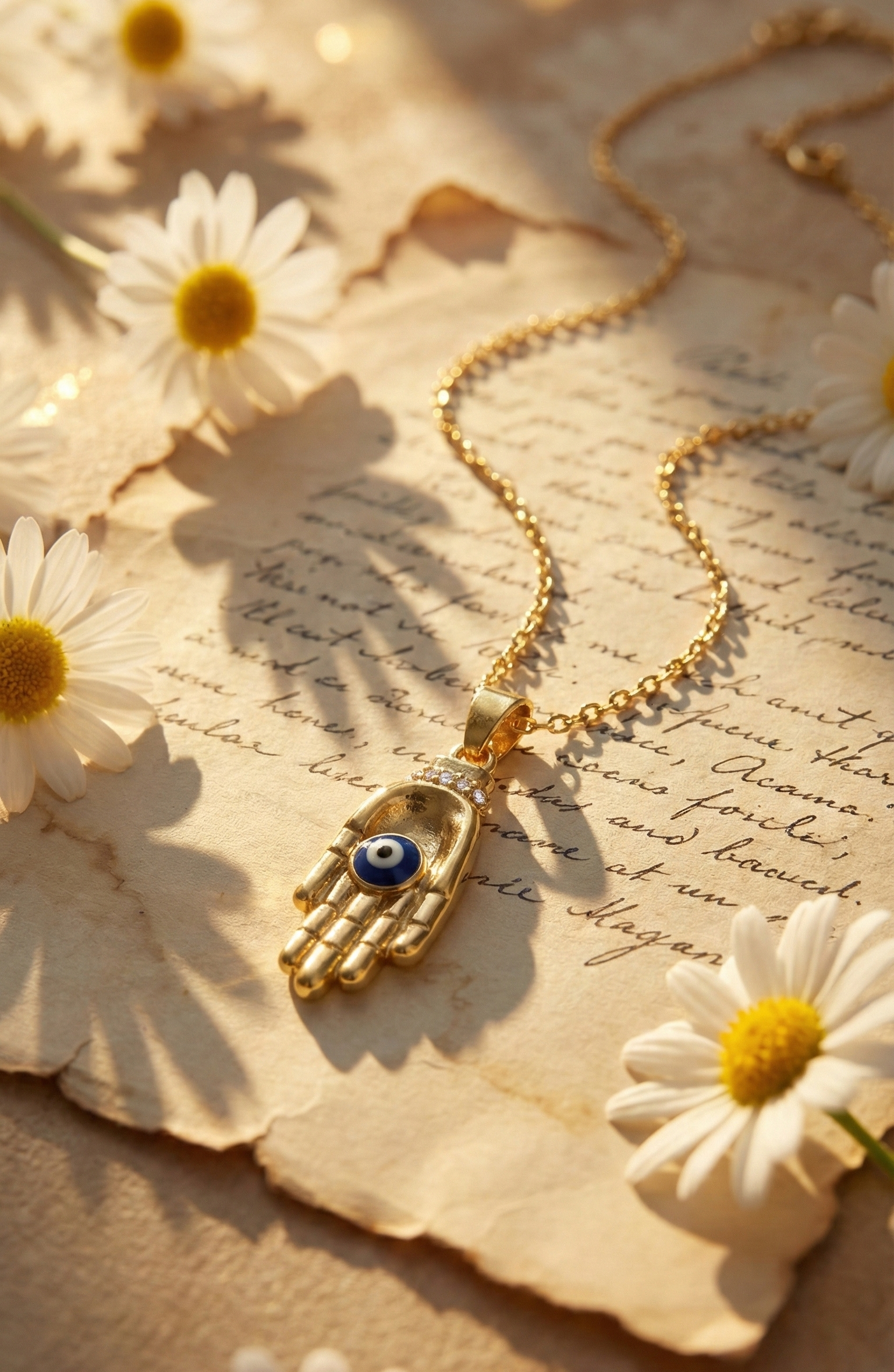 Hamsa Hand Evil Eye Necklace