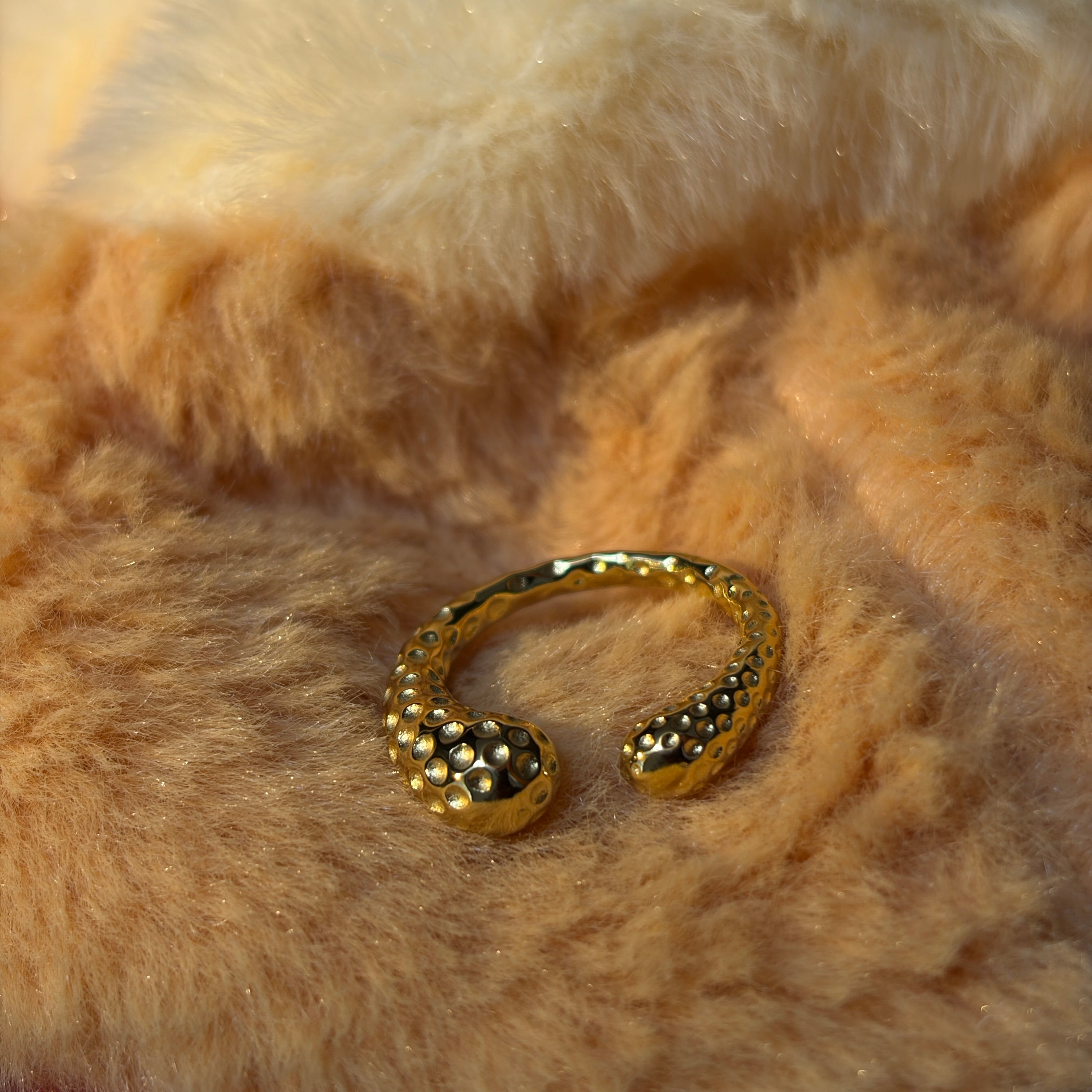 Textured Open Band Ring