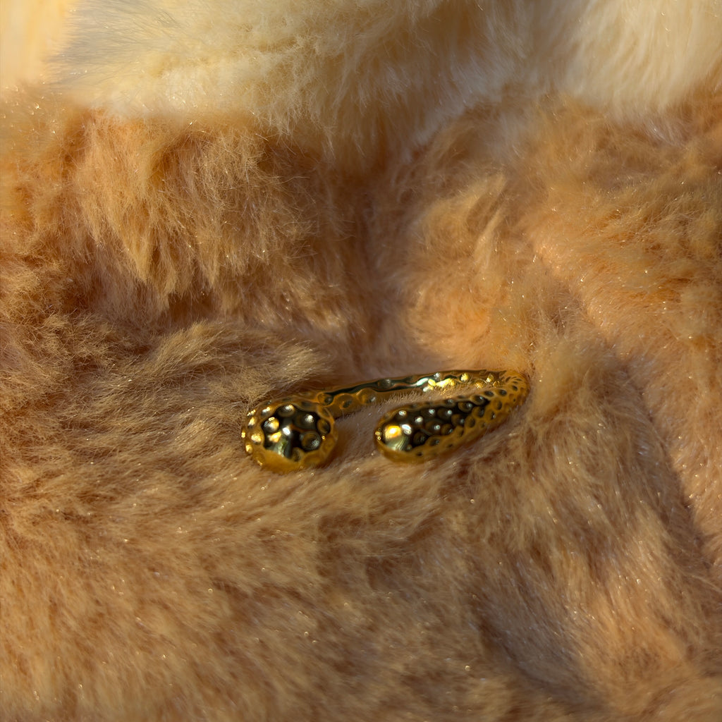 Textured Open Band Ring