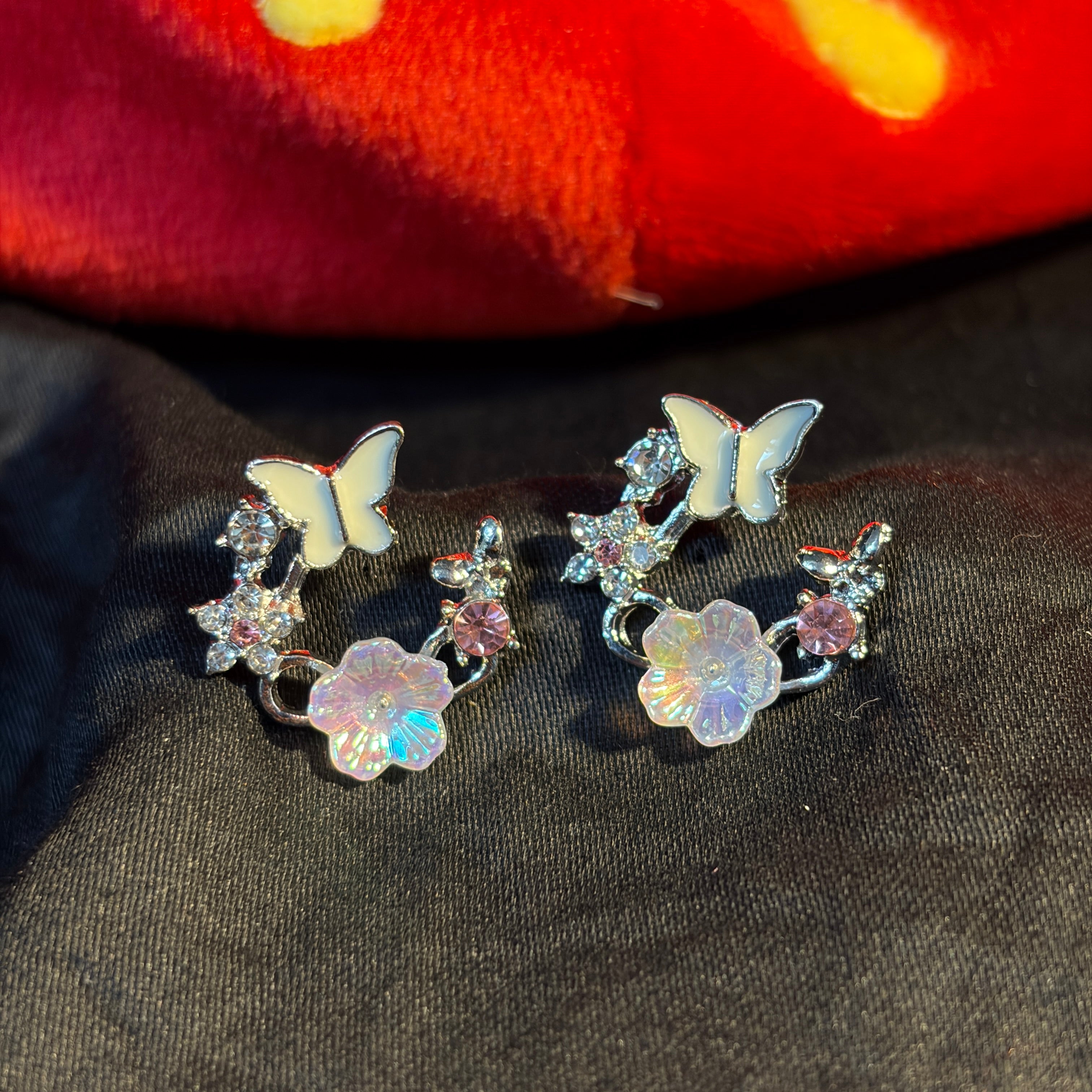 Butterfly Bloom Stud Earrings