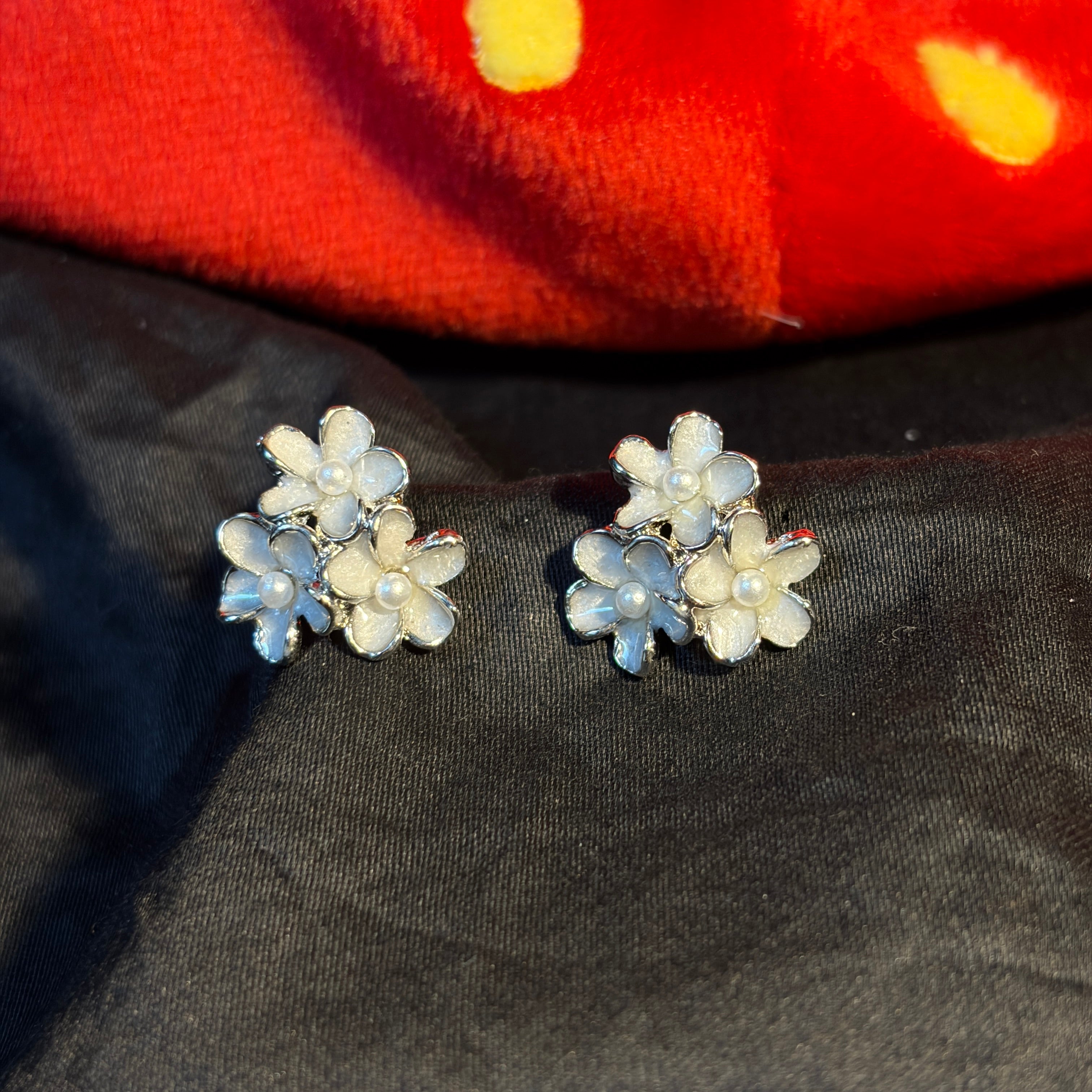 Cluster Petal Stud Earrings