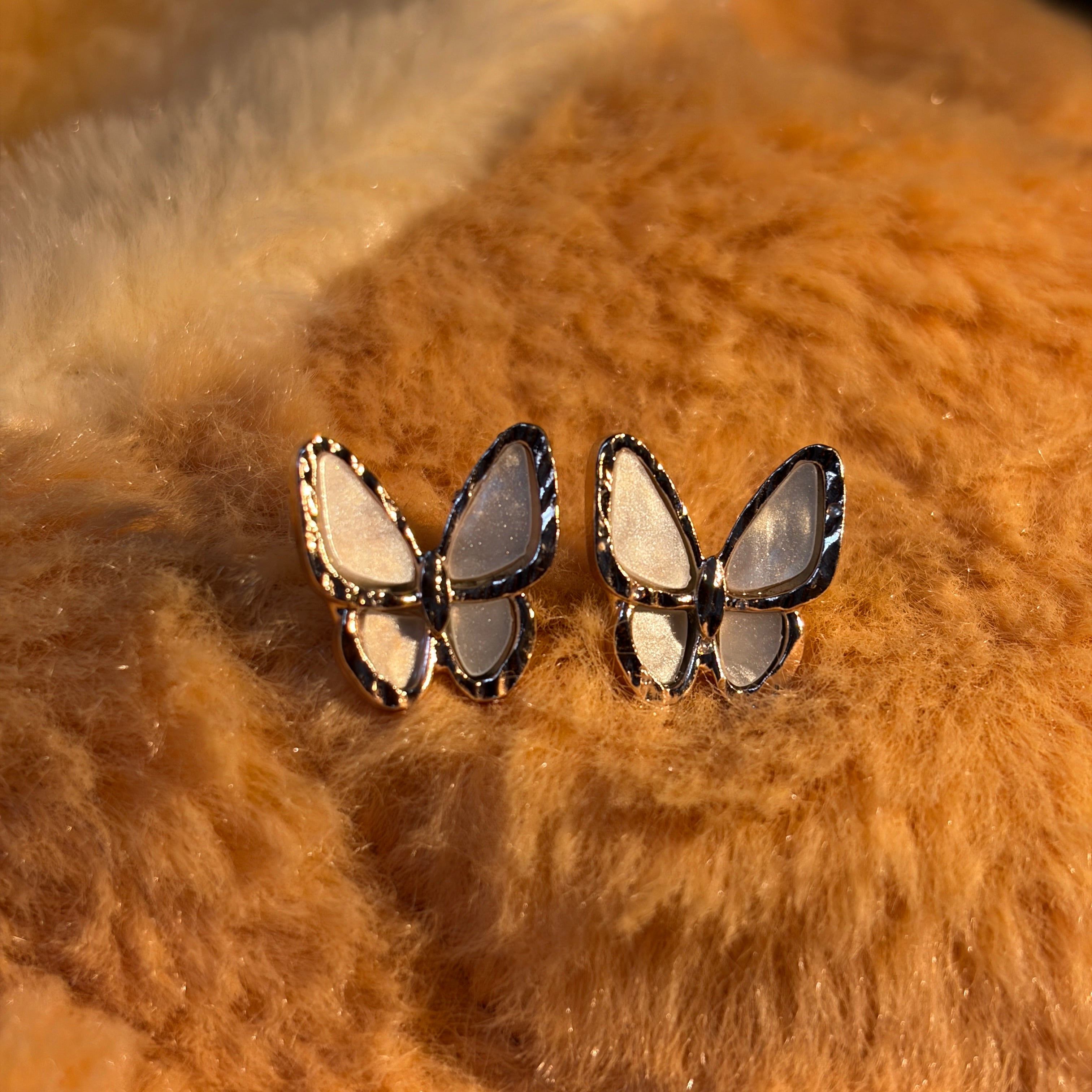 Butterfly Outline Stud Earrings