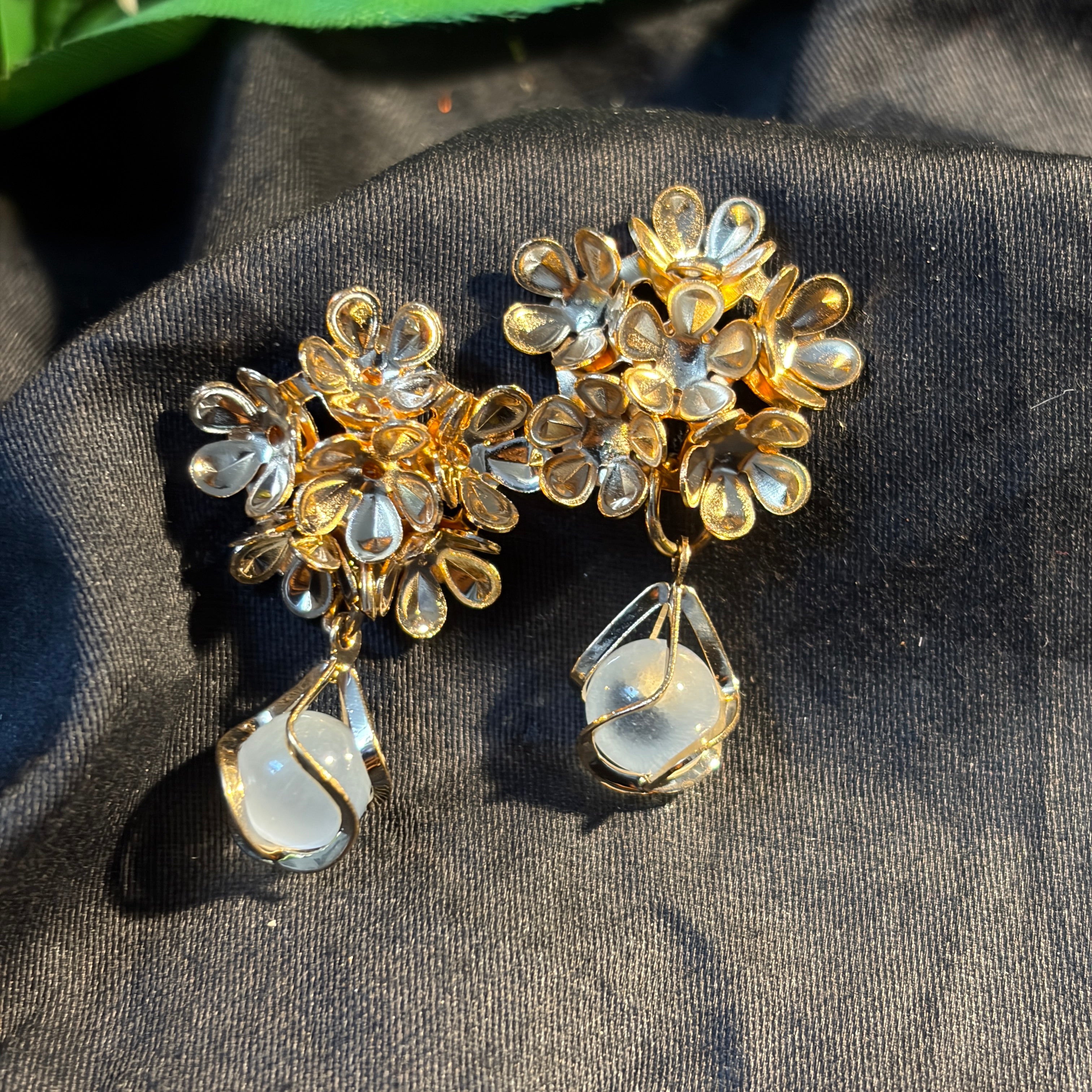 Cluster Bloom Drop Earrings