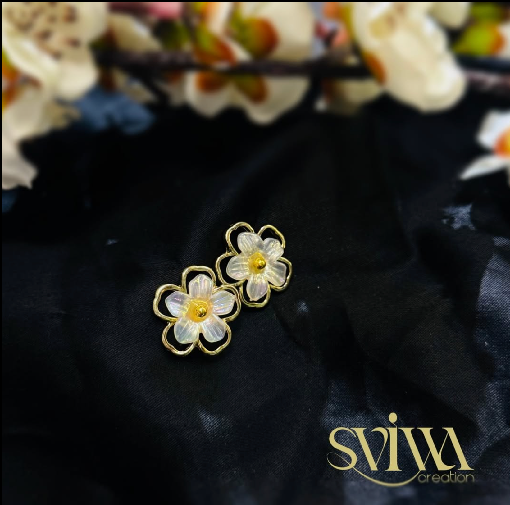 Floral Stud Elegant Earrings
