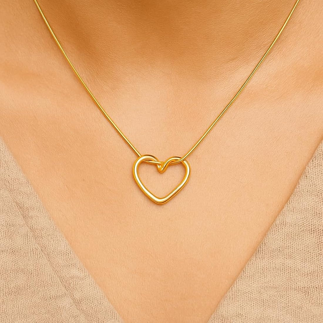 Open Heart Elegant Necklace