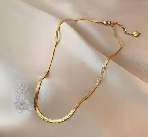 Flat Snake Chain Necklace